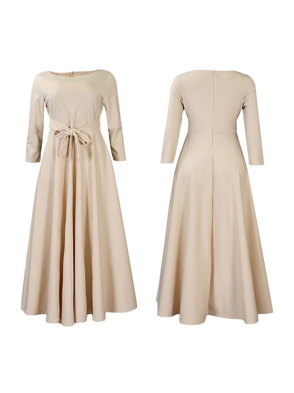 Morchique Solid Tied-Front Dress