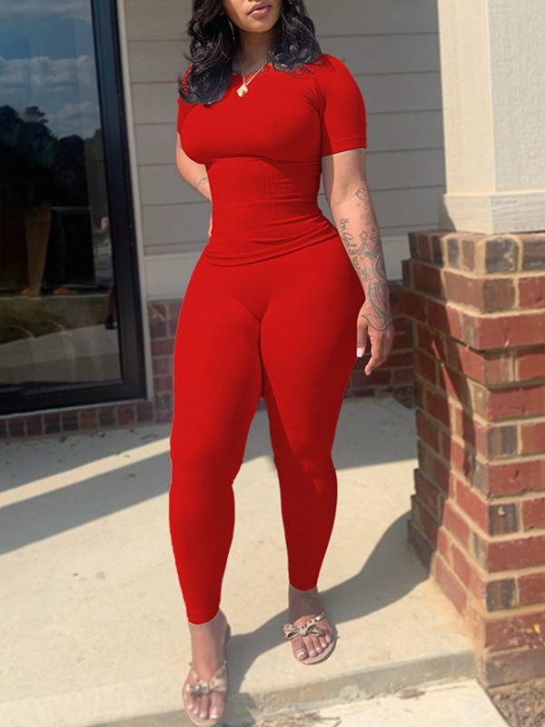 Morchique Solid Ribbed 2PC Set