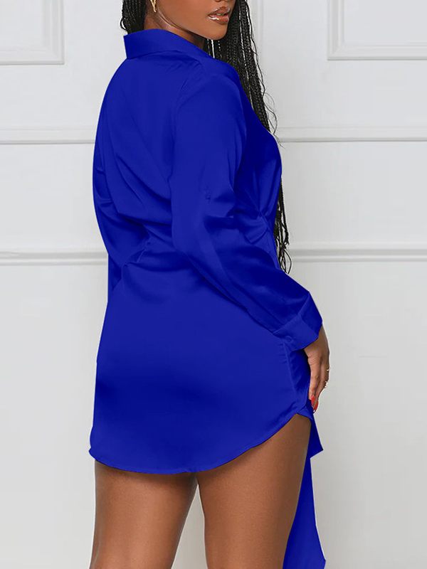 Morchique Tied-Front Shirt Dress