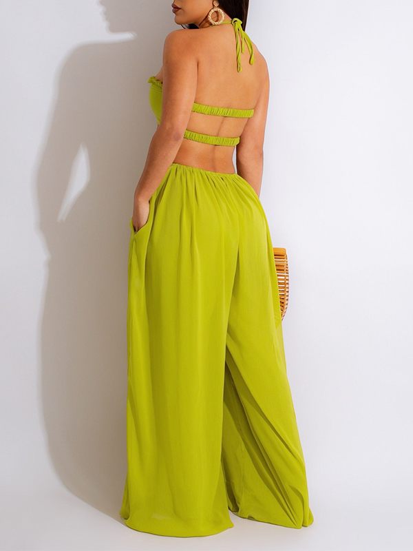 Morchique Halter Wide-Leg Jumpsuit
