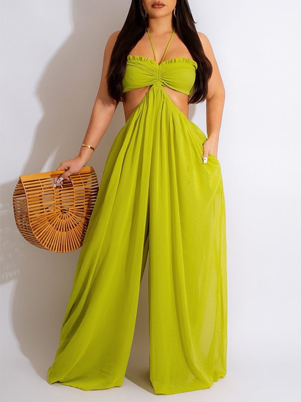 Morchique Halter Wide-Leg Jumpsuit