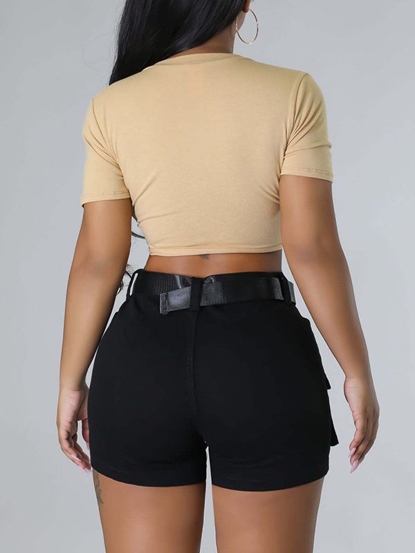Morchique Double-Cross Tied-Front Tee