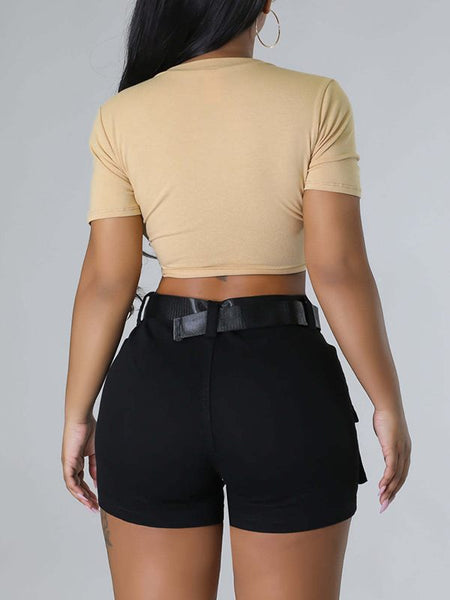 Morchique Double-Cross Tied-Front Tee