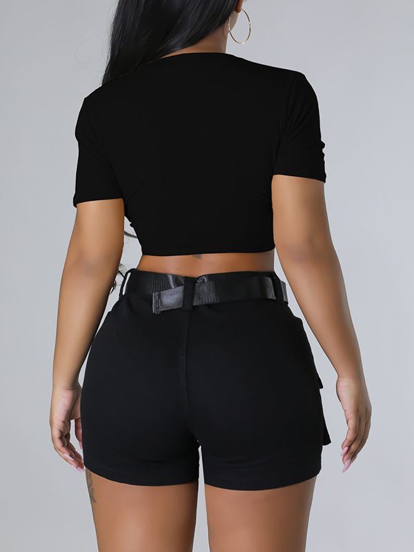 Morchique Double-Cross Tied-Front Tee