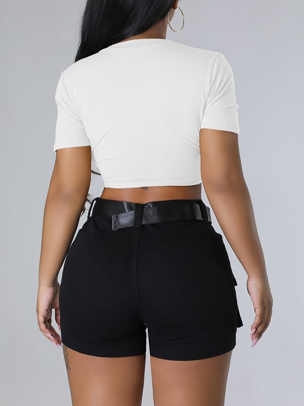 Morchique Double-Cross Tied-Front Tee