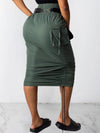 Drawstring Cargo Skirt