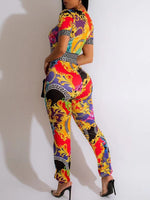 Printed Tee & Pants Set