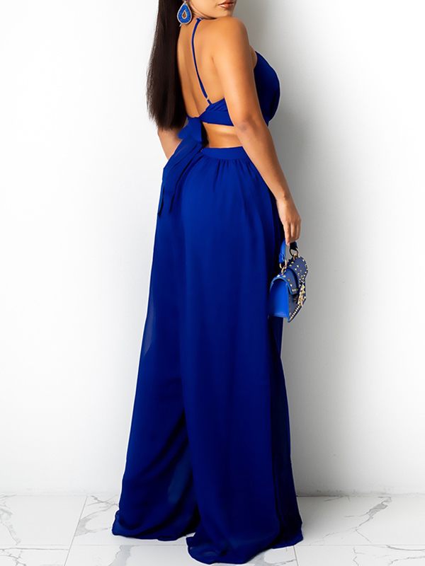 Morchique Chiffon Wide-Leg Jumpsuit