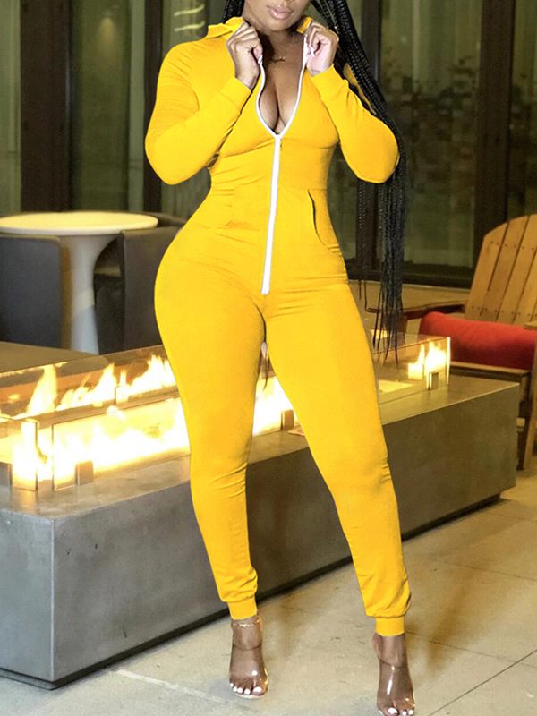 Morchique Zip Front Jumpsuit