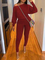 Bishop-Sleeve Tee & Pants Set