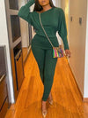 Bishop-Sleeve Tee & Pants Set