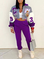 Hoodie Bomber Jacket & Jogger Pants Set