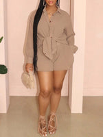 Solid Shirt & Shorts Set