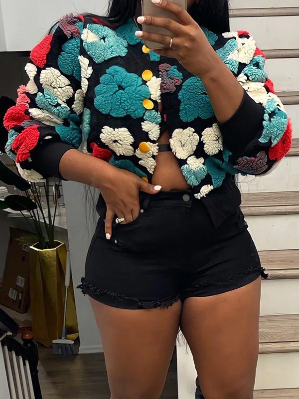 Morchique Floral Bomber Jacket