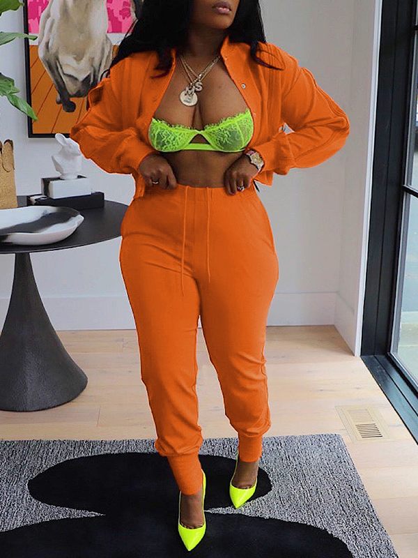Morchique Zip Bomber Jacket & Jogger Pants Set