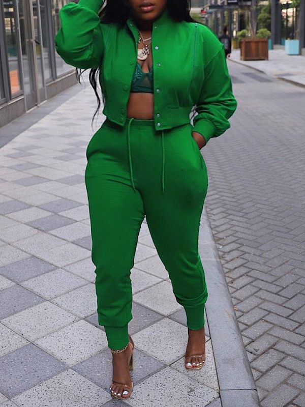 Morchique Zip Bomber Jacket & Jogger Pants Set