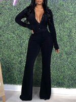 Velvet Shirt & Pants Set