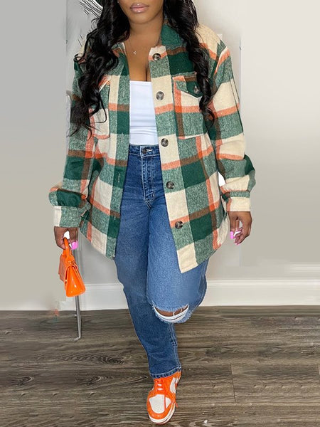 Morchique Plaid Shirt Jacket