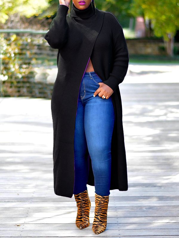 Knit Slit Tunic Top