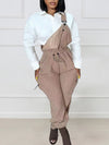 Fuzzy Drawstring Overalls