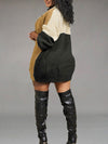 Colorblock Open-Front Cardigan