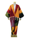 Fringe Colorblock Kaftan