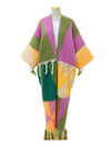 Fringe Colorblock Kaftan