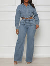 Denim Shirt & Pants Set