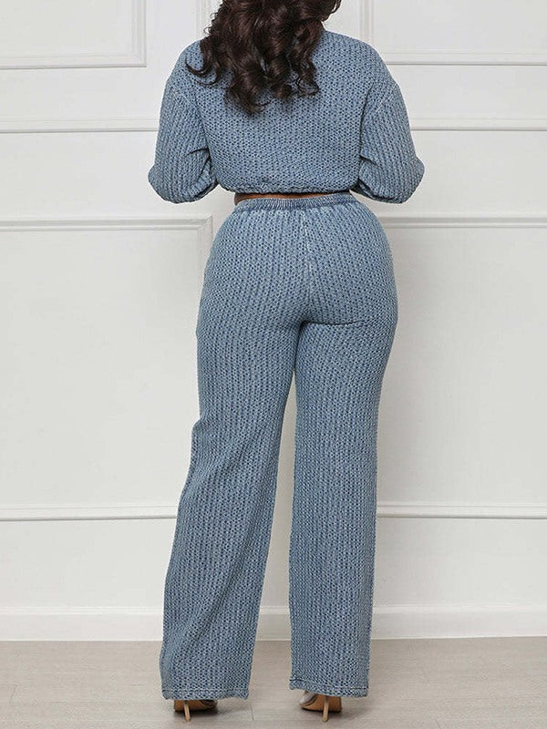 Morchique Denim Shirt & Pants Set
