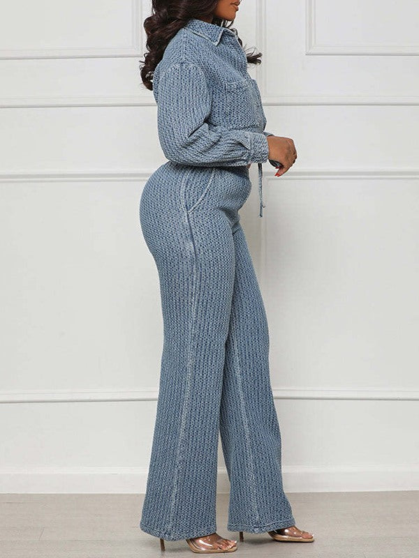 Morchique Denim Shirt & Pants Set