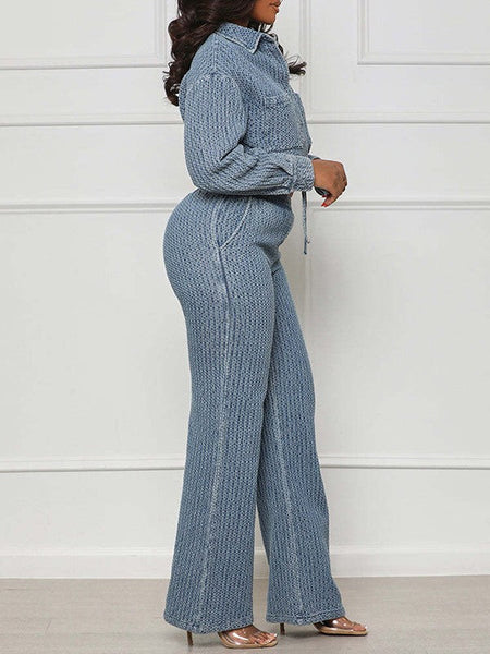 Morchique Denim Shirt & Pants Set