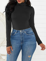 Morchique Solid Turtleneck Bodysuit