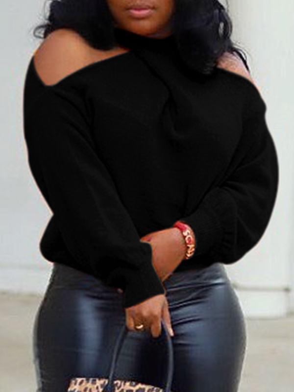Morchique Solid Asymmetric Sweater