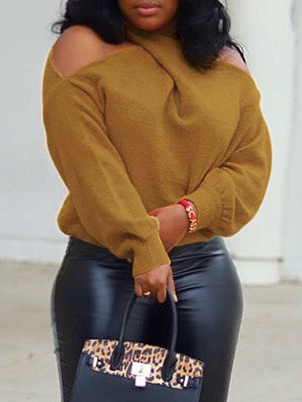 Morchique Solid Asymmetric Sweater