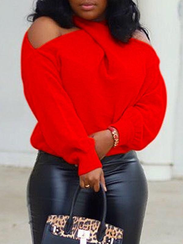 Morchique Solid Asymmetric Sweater