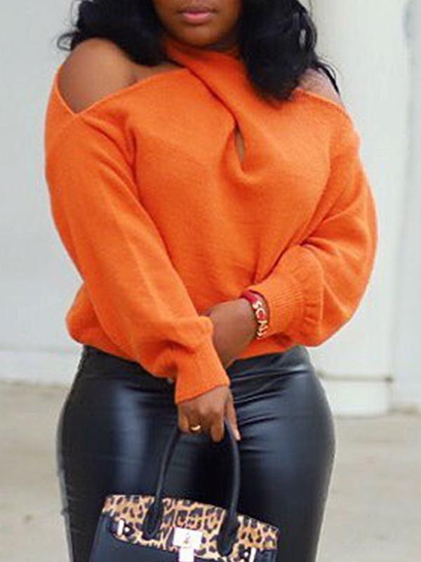 Morchique Solid Asymmetric Sweater