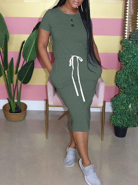 Morchique Drawstring Tee Dress