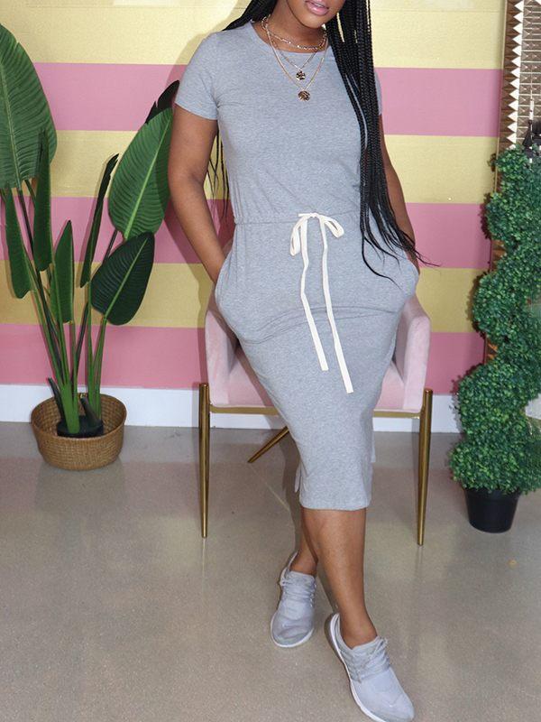 Morchique Drawstring Tee Dress