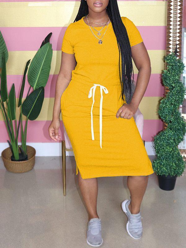Morchique Drawstring Tee Dress