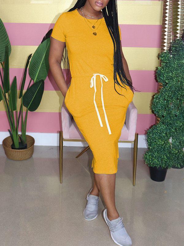 Morchique Drawstring Tee Dress