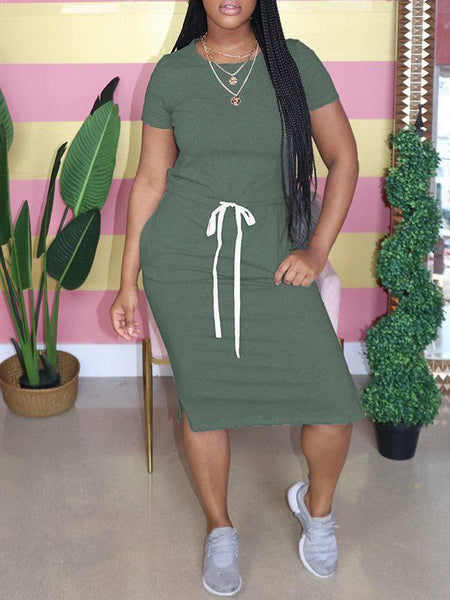 Morchique Drawstring Tee Dress
