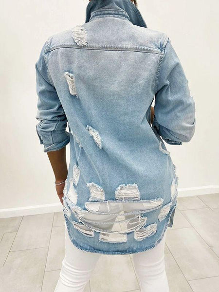 Morchique Distressed Denim Jacket