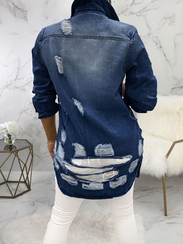 Morchique Distressed Denim Jacket
