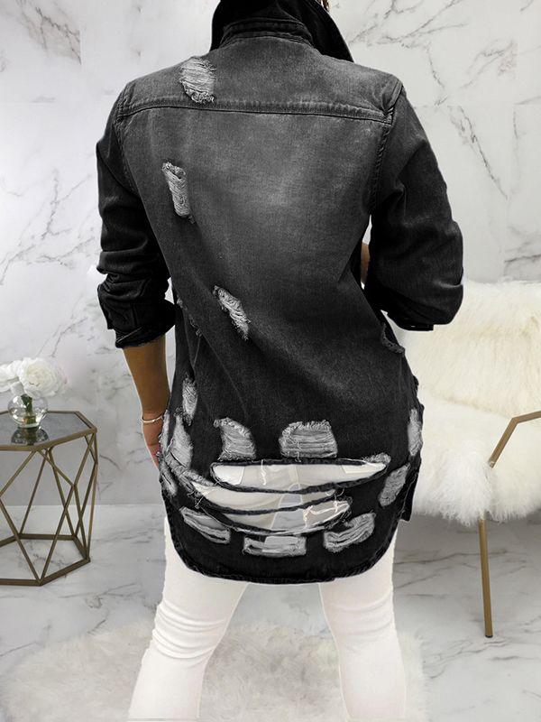 Morchique Distressed Denim Jacket
