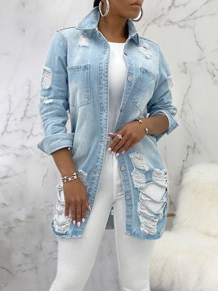 Morchique Distressed Denim Jacket