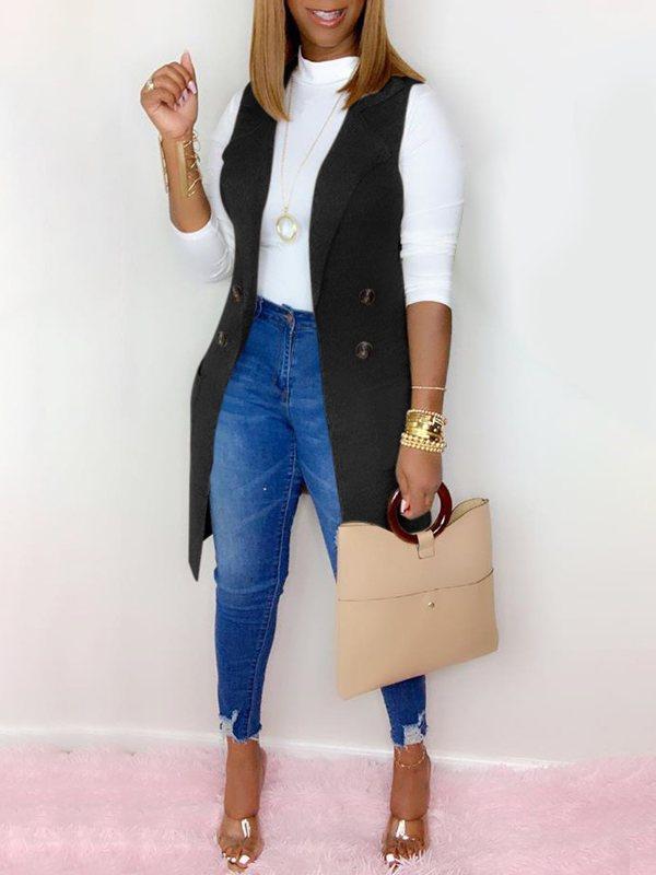 Morchique Knit Lapel Vest