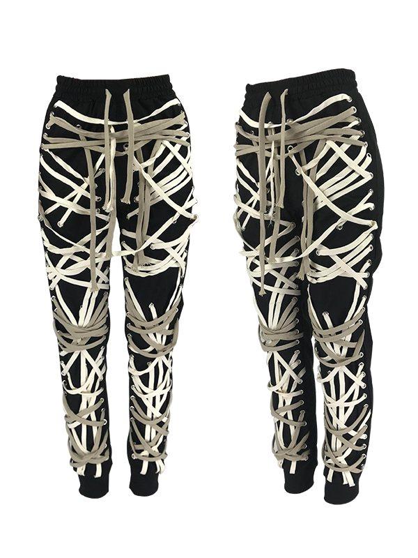 Premium Lace-Up Jogger Pants