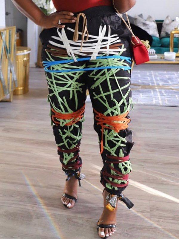Premium Lace-Up Jogger Pants
