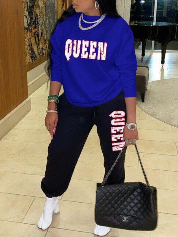 QUEEN Sweatshirt & Pants Set