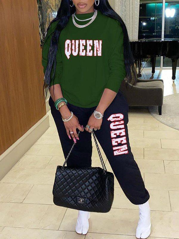 QUEEN Sweatshirt & Pants Set